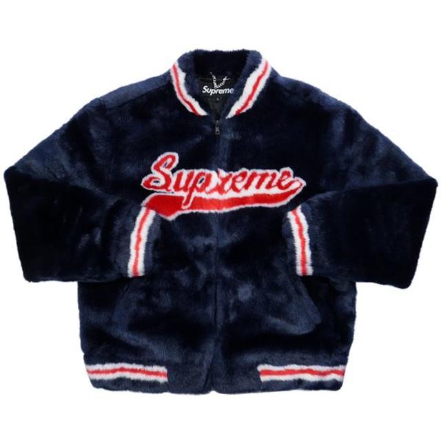 Supreme - SUPREME Faux Fur Varsity Jacket 新品 S ファー