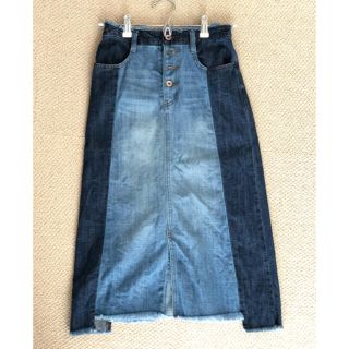 ダブルクローゼット(w closet)の未使用／デニムタイトスカート　¥1,680→¥980(ひざ丈スカート)