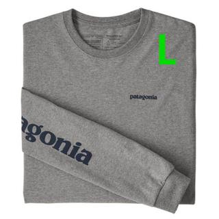 パタゴニア(patagonia)のPatagonia ロングスリーブ　Tシャツ　ロンT　（グレー　L）(Tシャツ/カットソー(七分/長袖))