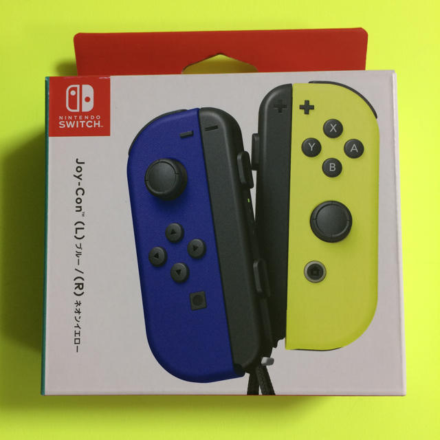 Nintendo Switch(ニンテンドースイッチ)の【任天堂純正品】Joy-Con(L) ブルー/(R) ネオンイエロー エンタメ/ホビーのゲームソフト/ゲーム機本体(家庭用ゲーム機本体)の商品写真