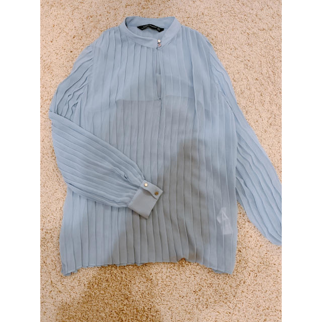 ZARA(ザラ)のZARA シフォンブラウス レディースのトップス(シャツ/ブラウス(長袖/七分))の商品写真