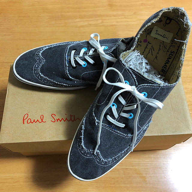 【新品】Paul Smith キャンバススニーカー靴/シューズ