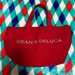 ディーンアンドデルーカ(DEAN & DELUCA)のDEAN &DELUCA トートバック赤　Sサイズ(トートバッグ)