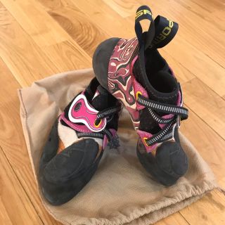 スポルティバ(LA SPORTIVA)のスポルティバ　ソリューション　（ピンク）野口啓代選手モデル(登山用品)