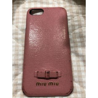 ミュウミュウ(miumiu)のミュウミュウ  アイホン　７.8ケース　本物(iPhoneケース)