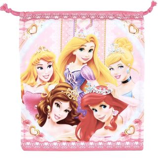 ディズニー(Disney)のディズニープリンセス 巾着袋 大 ♡ 体操服入れ(体操着入れ)