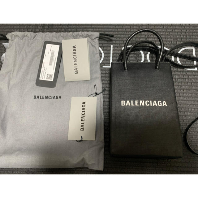 BALENCIAGA BAG - バレンシアガ BALENCIAGA フォンホルダー ショッピング ミニバッグ