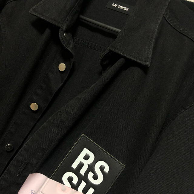 RAF SIMONS(ラフシモンズ)の🚨限定値下げ🚨　ラフシモンズ　RF ロングデニムシャツ メンズのジャケット/アウター(Gジャン/デニムジャケット)の商品写真