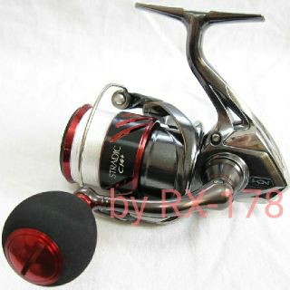 シマノ(SHIMANO)のシマノ ダイワ リール用 パワー ハンドル ノブ EVA＋軽量アルミ レッド(リール)