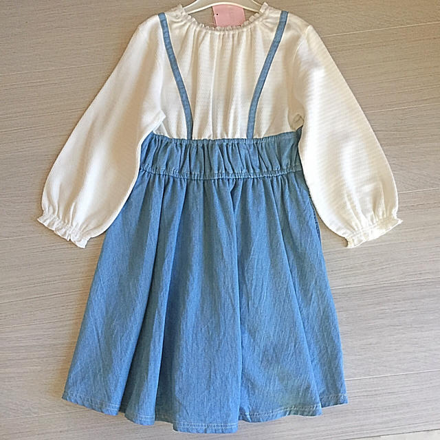 mezzo piano(メゾピアノ)の新品 メゾピアノ うさぎワンピース140 キッズ/ベビー/マタニティのキッズ服女の子用(90cm~)(ワンピース)の商品写真