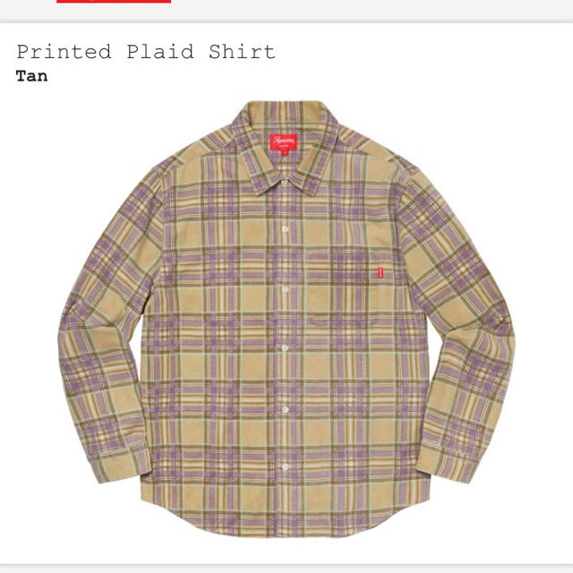 【M】Printed Plaid Shirt supreme