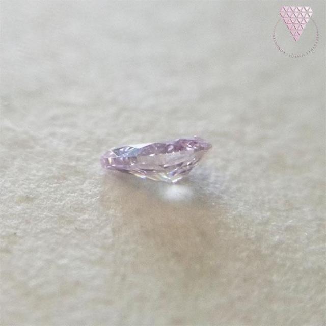 0.064 ct F. Pur - Pink SI2 天然 ピンク ダイヤ レディースのアクセサリー(リング(指輪))の商品写真