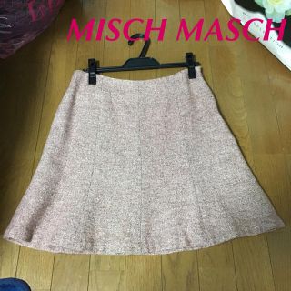 ミッシュマッシュ(MISCH MASCH)のミッシュマッシュ ピンクウールスカート(ひざ丈スカート)