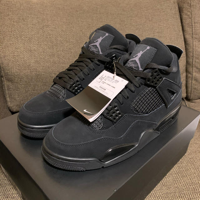 靴/シューズ新品 AIR JORDAN 4 RETRO OG BLACK CAT 28cm