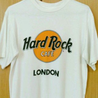 ♥美品♥ ヴィンテージ　80's  ハードロックカフェ LONDON(Tシャツ/カットソー(半袖/袖なし))