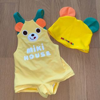 ミキハウス(mikihouse)のミキハウス　水着　帽子付き　80(水着)