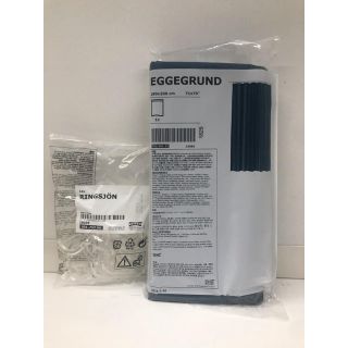 イケア(IKEA)のEGGEGRUND エッゲグルンド シャワーカーテン&カーテンリング(その他)