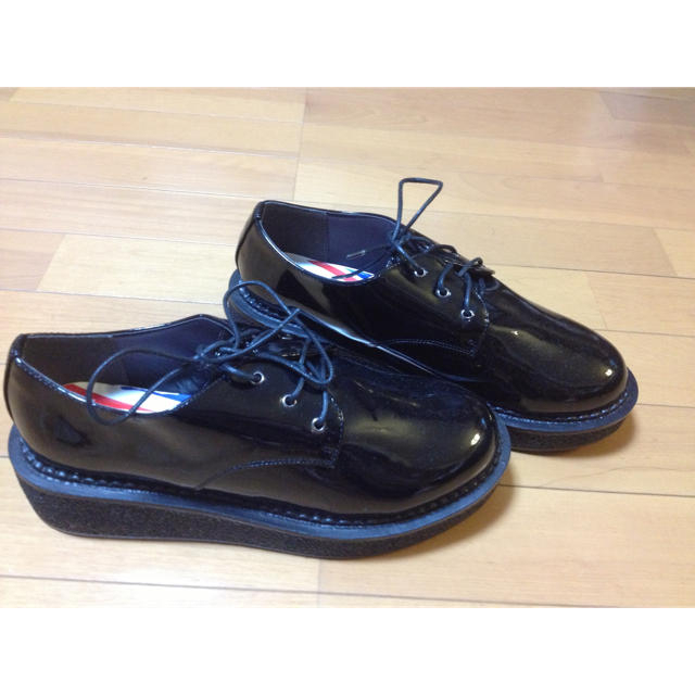 靴 ブラック 25ー25、5cm 新品 レディースの靴/シューズ(ローファー/革靴)の商品写真