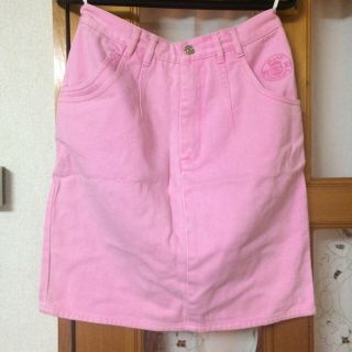 スパンク(Spank!)のデニムピンクスカート♡spank!購入(ひざ丈スカート)