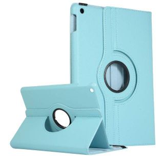 iPad 第7世代 10.2インチ スカイブルー 360度回転機能　レザーケース(iPadケース)