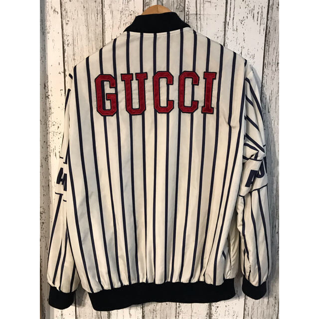 世界有名な - Gucci gucci 日本15着限定 ストライプボンバージャケット