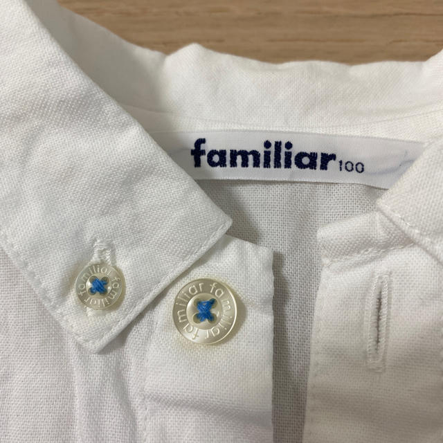 familiar(ファミリア)のファミリア　半袖で綿シャツ　100 キッズ/ベビー/マタニティのキッズ服男の子用(90cm~)(ブラウス)の商品写真