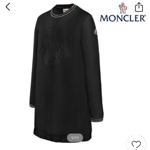 MONCLER(モンクレール)のモンクレール  ワンピース 12a 大人00 レディースのワンピース(ミニワンピース)の商品写真