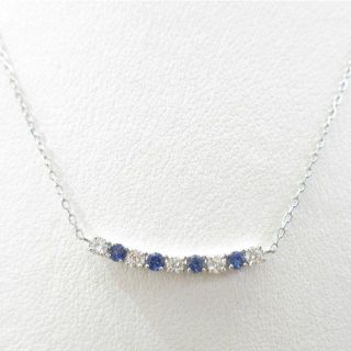 最終価格ベニトアイト0.22ct＆ダイヤモンド0.24ct◇Pt製ネックレス(ネックレス)