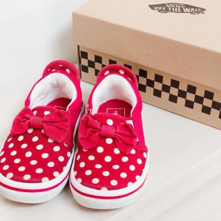 ヴァンズ(VANS)のvans  ミニー風 ドット 15cm  女の子 スニーカー(スニーカー)