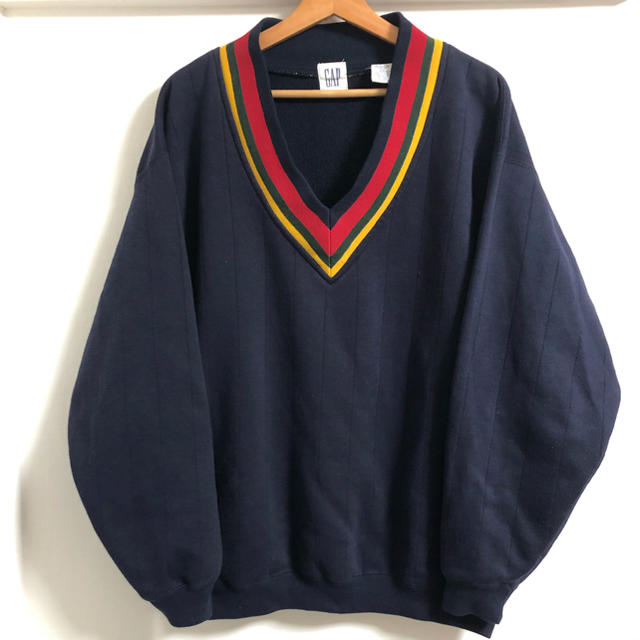 GAP(ギャップ)の90s オールドギャップ old gap チルデン スウェット 白タグ メンズのトップス(スウェット)の商品写真