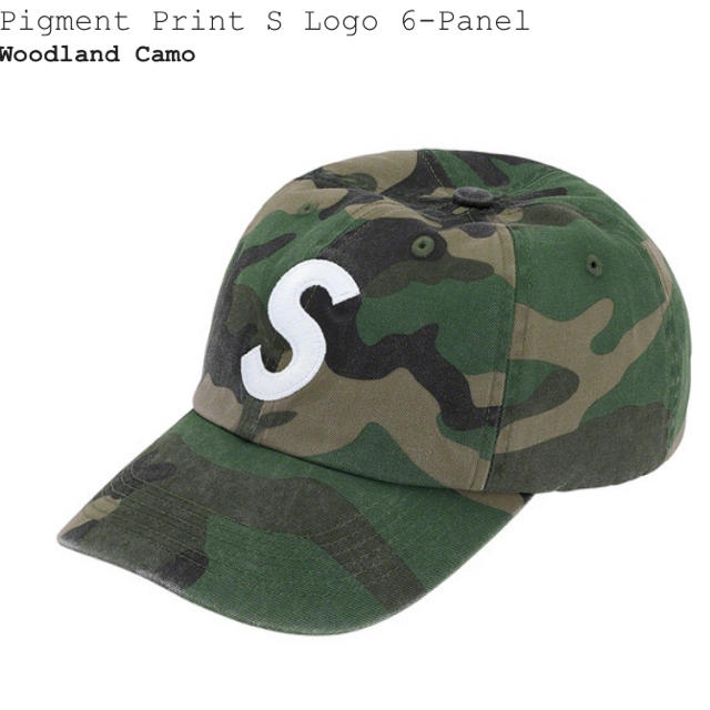 新品 pigment print s logo 6-panel capのサムネイル