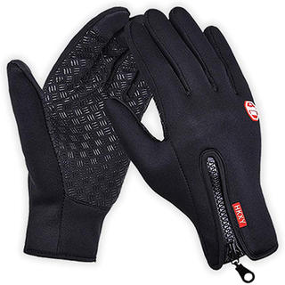 新品未使用　防水　防寒　グローブ　男女兼用　サイクリング　ランニング　通勤　黒(手袋)