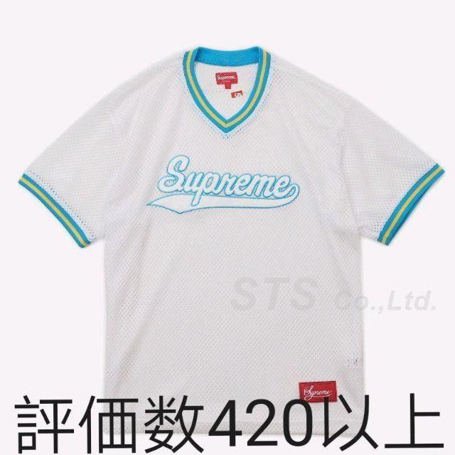 Supreme Mesh Baseball Top White M - Tシャツ/カットソー(半袖/袖なし)