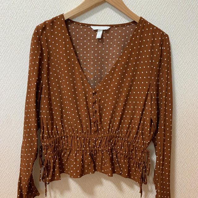 H&M(エイチアンドエム)のドット柄ブラウス レディースのトップス(シャツ/ブラウス(長袖/七分))の商品写真