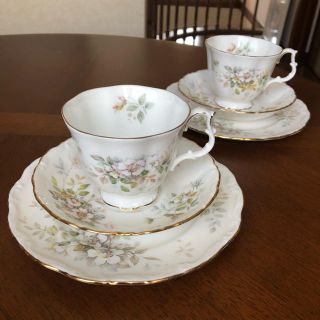 ロイヤルアルバート(ROYAL ALBERT)のロイヤルアルバート★HAWORTH★トリオ　ペア(食器)