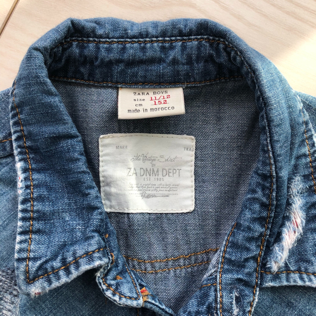 ZARA KIDS(ザラキッズ)のデニムシャツ　150 キッズ/ベビー/マタニティのキッズ服男の子用(90cm~)(ジャケット/上着)の商品写真