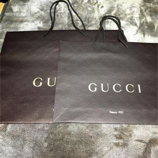 グッチ(Gucci)のGUCCIショップバッグ大きい2枚セット(その他)