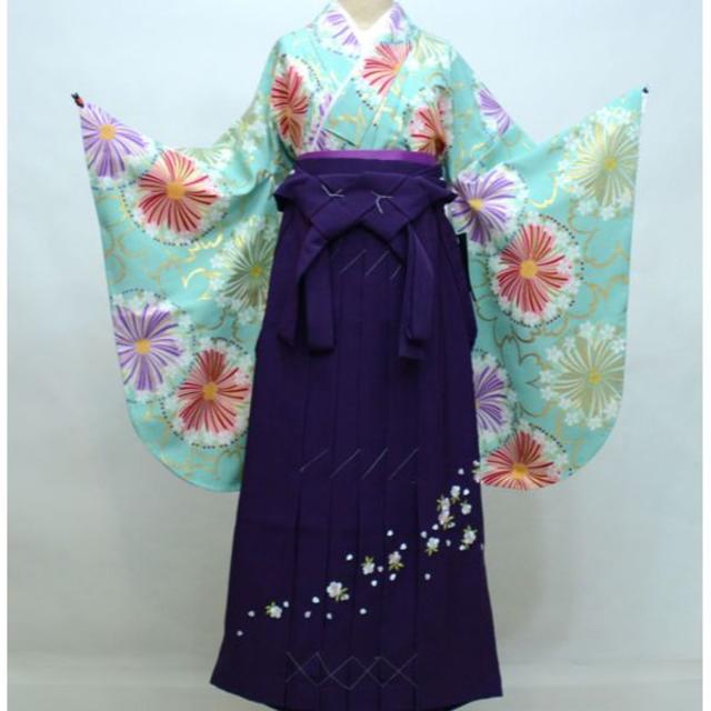 高級着物袴セット 小学生 ジュニア用 135~150 袴色選択可 NO32465