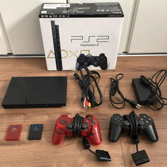 PlayStation2   PS2 本体 SCPH+メモリーカード2個の通販 by