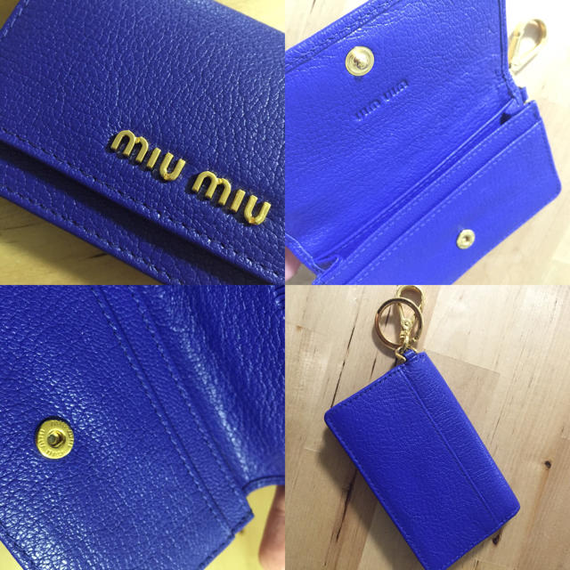 miumiu(ミュウミュウ)のmiumiu madras カードケース レディースのファッション小物(キーケース)の商品写真