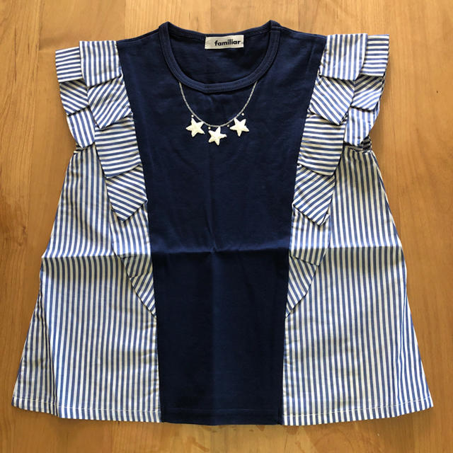 familiar(ファミリア)のfamiliar ノースリーブチュニック 120③ キッズ/ベビー/マタニティのキッズ服女の子用(90cm~)(Tシャツ/カットソー)の商品写真