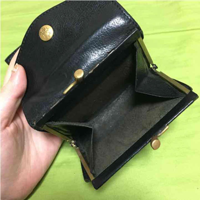 IL BISONTE(イルビゾンテ)のイルビゾンテ 折り財布 レザー ブラック レディースのファッション小物(財布)の商品写真