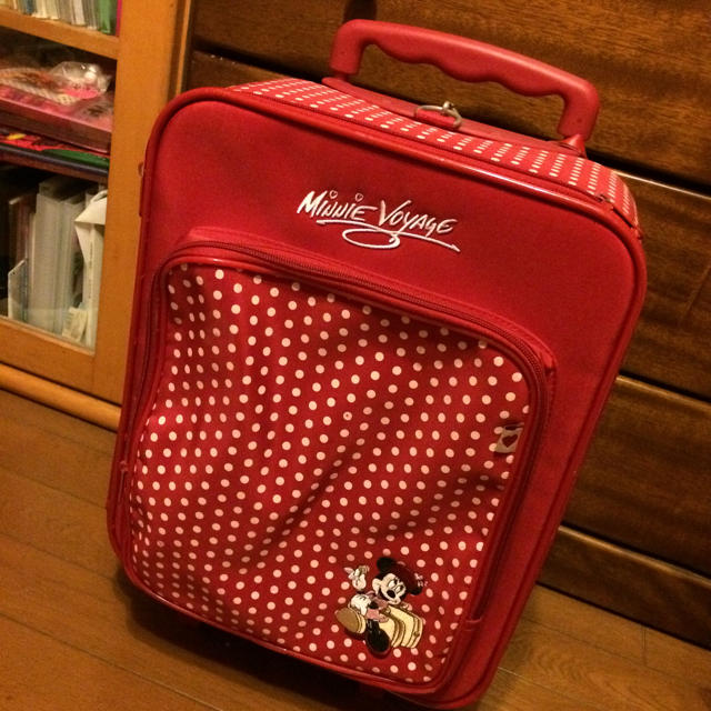 Disney(ディズニー)の◎まもなく処分ミニーちゃんキャリーバッグ レディースのバッグ(スーツケース/キャリーバッグ)の商品写真
