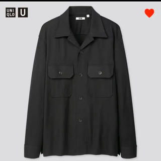 ユニクロ(UNIQLO)のユニクロUミリタリージャージーシャツ ブラック(シャツ)