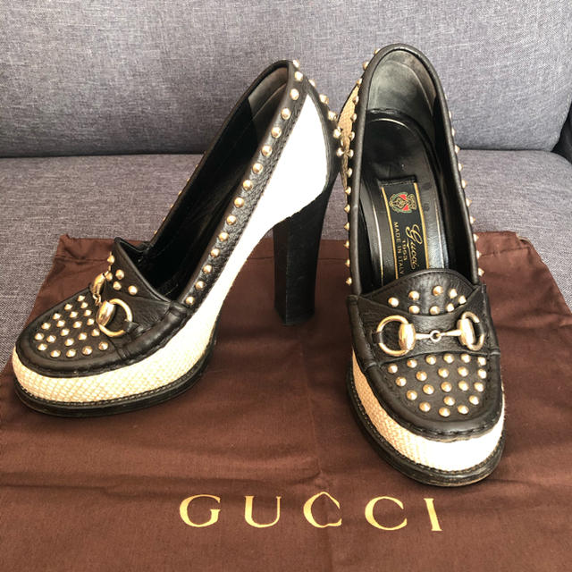 Gucci(グッチ)の正規　GUCCI 限定品ビットローファー パンプス レディースの靴/シューズ(ローファー/革靴)の商品写真