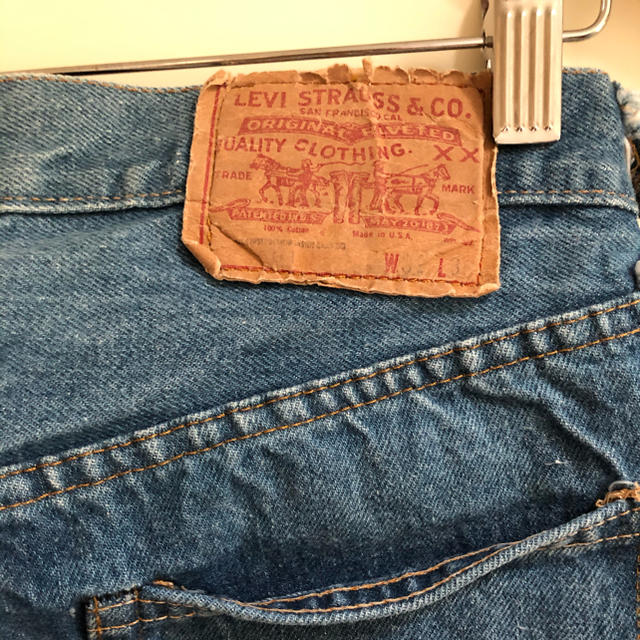 ビンテージ LEVI’S 501 66後期 赤耳 ダメージ無し