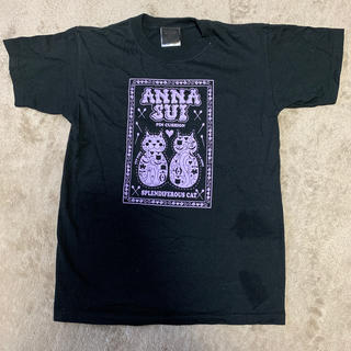 アナスイ(ANNA SUI)のアナスイ Tシャツ ねこ 黒 紫(Tシャツ(半袖/袖なし))