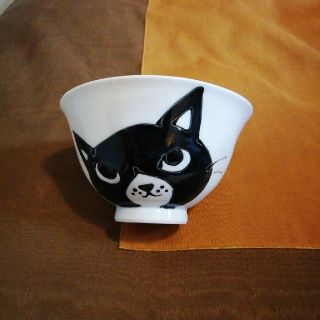 波佐見焼　ねこ⭐飯椀　お茶碗　長崎ネコ