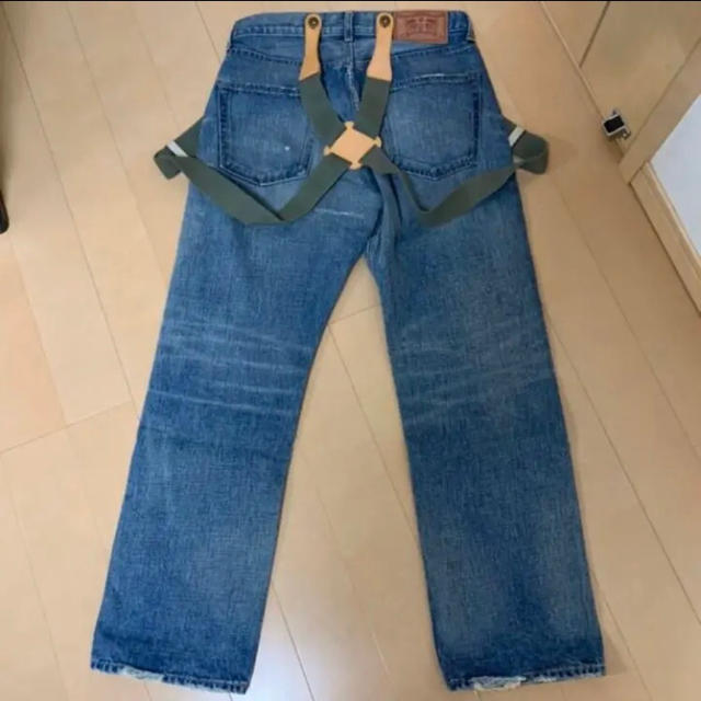 Space Bug(スペースバグ)のm.w.o.b.h.m mwobhm サスペンダー デニム DENIM NGAP メンズのパンツ(デニム/ジーンズ)の商品写真