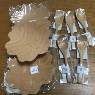 クリハラハルミ(栗原はるみ)の【新品】栗原はるみ木製食器セット５脚(食器)